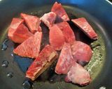 マグロの頬肉ステーキ丼作り方2写真