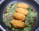 簡単！カキフライの春菊煮作り方2写真