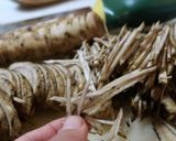 ごぼうと絹豆腐のクリーミーヘルシーパスタ作り方1写真