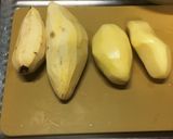 さつまいもとじゃがいもの煮物作り方2写真
