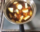 さつまいもとじゃがいもの煮物作り方5写真