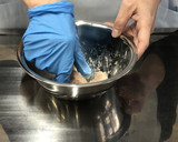 げた団子と秋野菜の煮物★備前市学校給食作り方1写真