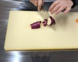 げた団子と秋野菜の煮物★備前市学校給食作り方2写真