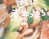 えびとちんげん菜と厚揚げの煮物作り方6写真
