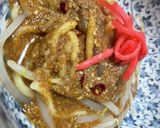 つけ麺の達人濃厚魚介醤油一人前を二人で♡作り方3写真
