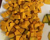 離乳食後期 かぼちゃとほうれん草作り方1写真