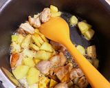 パパイヤと鶏モモのカレー風味作り方4写真