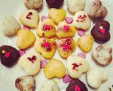 アレルギー対応　レンジでミニハート菓子　作り方4写真