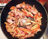 簡単☆ごぼうと牛肉のオイスター炒め作り方3写真