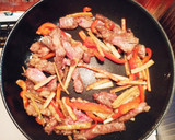 簡単☆ごぼうと牛肉のオイスター炒め作り方3写真