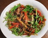 簡単☆ごぼうと牛肉のオイスター炒め作り方5写真
