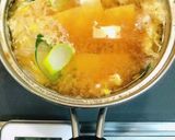 下仁田ねぎと豆腐と卵のお味噌汁作り方5写真