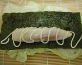 レンジで簡単★お弁当の隙間に巻き物★作り方3写真