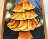 クリスマスに！りんごのパンケーキツリー作り方7写真