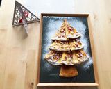 クリスマスに！りんごのパンケーキツリー作り方8写真