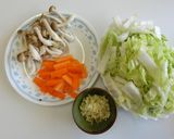 白菜と牡蠣のガーリックバターご飯作り方3写真
