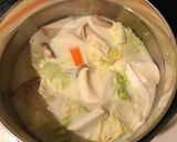 【簡単】キャベツとキノコの豆乳味噌スープ作り方3写真