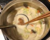 【簡単】キャベツとキノコの豆乳味噌スープ作り方5写真