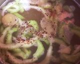 レタスとセロリのスープ(塩分0.7g杯)作り方5写真