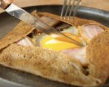 【厚切りベーコンと5種キノコのガレット】作り方10写真