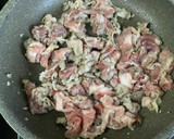 豚コマ肉とピーマンの香味豆板醤炒め作り方4写真