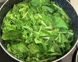 大根葉とさつまいもの煮物作り方1写真