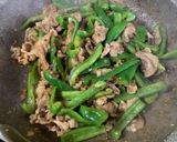 豚コマ肉とピーマンの香味豆板醤炒め作り方7写真