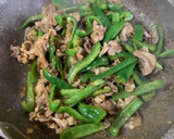 豚コマ肉とピーマンの香味豆板醤炒め作り方7写真