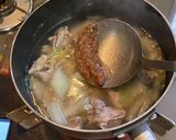 白菜と豚肉だけのお味噌汁作り方6写真