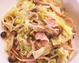 しめじとキャベツのクリーム風パスタ！作り方7写真