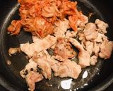 ニラ白菜豚肉えのきみそキムチ鍋で〆は二回作り方1写真