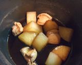 鮭の白子と大根煮作り方3写真