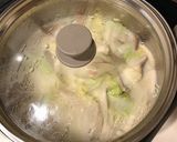 【簡単】キャベツとキノコの豆乳味噌スープ作り方4写真