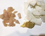 大根と帆立の中華がゆ作り方1写真