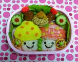 かぼちゃのくり坊♡♥♡キャラ弁作り方4写真