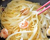 たっぷり白菜でカサ増し、海の幸パスタ ♪作り方6写真