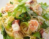 たっぷり白菜でカサ増し、海の幸パスタ ♪作り方8写真