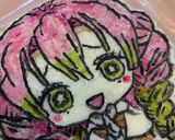 キャラ弁 オブアート 鬼滅 甘露寺みつり作り方3写真