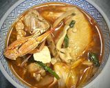 鶏手羽と渡り蟹の豆板醤スープ作り方4写真