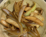 玉ねぎとエリンギのバター醤油炒め作り方4写真