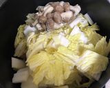 白菜とウインナーのチーズクリーム煮作り方1写真