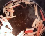 春菊が美味しい♪カニカマ入りかき玉汁作り方3写真