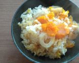ほくほく南瓜と竹輪ご飯♪作り方3写真