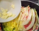 白菜とコンビーフのミルフィーユ塩ちゃんこ作り方5写真