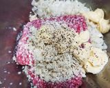 肉汁溢れるとろ～りチーズ煮込みハンバーグ作り方1写真