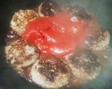 肉汁溢れるとろ～りチーズ煮込みハンバーグ作り方4写真