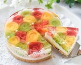 ホワイトローズブーケケーキ作り方17写真