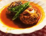 肉汁溢れるとろ～りチーズ煮込みハンバーグ作り方7写真