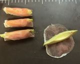 アボカドの生ハム巻き天ぷら作り方1写真