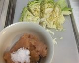 節約！簡単！キャベツと鶏そぼろの和風炒め作り方1写真